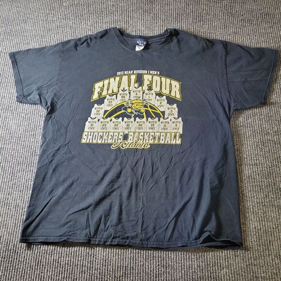 Blue 84 Wichita State Shockers 2013 Final Four Men's Size XL Black T-Shirt‎ NCAA - Picture 1 of 4
